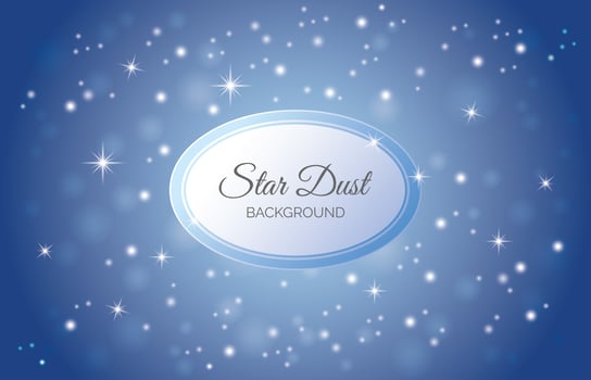Blue Star Dust Background vector