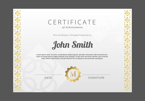 Free Certificate Template  vector