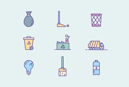 Waste and Recycling vector
