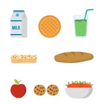 Flat Breakfast Vectors