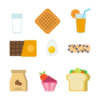 Flat Breakfast Vectors