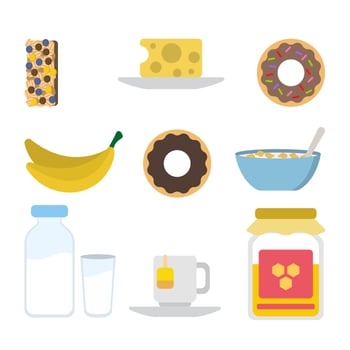 Flat Breakfast Vectors