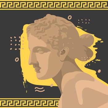 Aphrodite Vintage Vector Illustration 