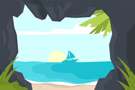 Cove Illustration vector