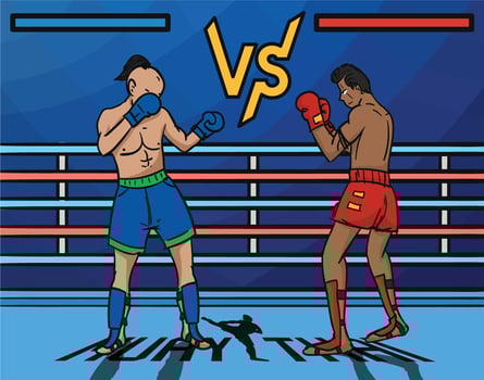 Muay Thai Vector Illustration
