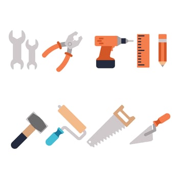 Construction Tools Icon Vector