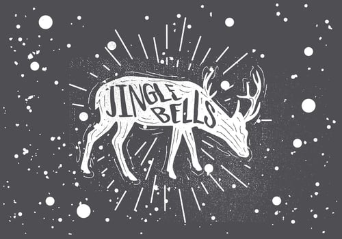 Free Hand Drawn Christmas Vector Background