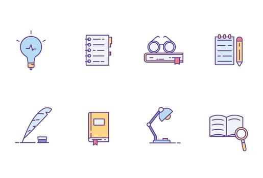 Literary Icons vector