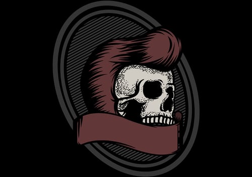 Skull Greaser Badge vector