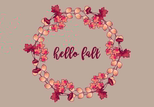 Vector Autumn Wreath