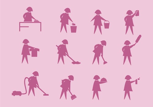 Caretaker Vector Icons