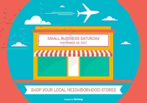 Cute Samll Business Saturday Illustration vector