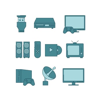 Home Entertainment Icon Vector