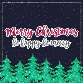 Vector Glitter Christmas Card