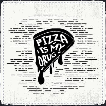Free Hand Drawn Pizza Vector Background