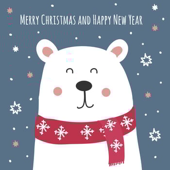 Christmas Card Vector Background