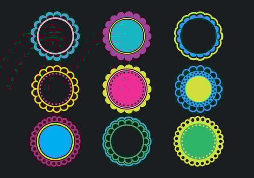 Scallops Border Frame vector