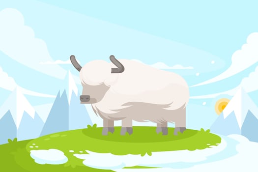 Yak Illustration vector