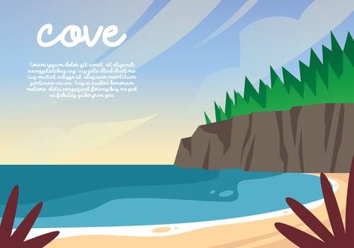 Cove Background Illustration vector