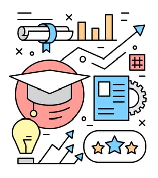 Linear Education Vector Icons