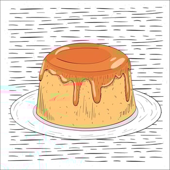Free Hand Drawn Vector Cake Illustration