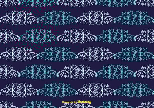 Blue Vintage Pattern vector