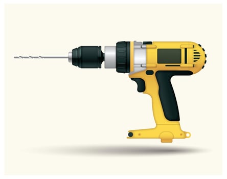 Free Yellow Drill Vector 