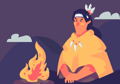 Shaman Fire Camp vector