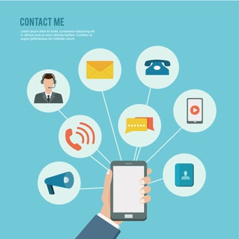 Contact Me Illustration vector
