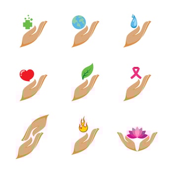 Healing Hands Vectors