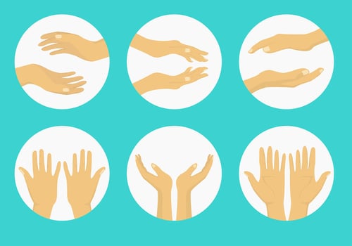 Healing Hand Free Vectors