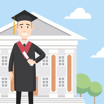 Diploma Graduate Free Vector