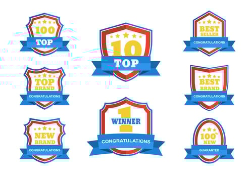 TOP Badge Vector Set