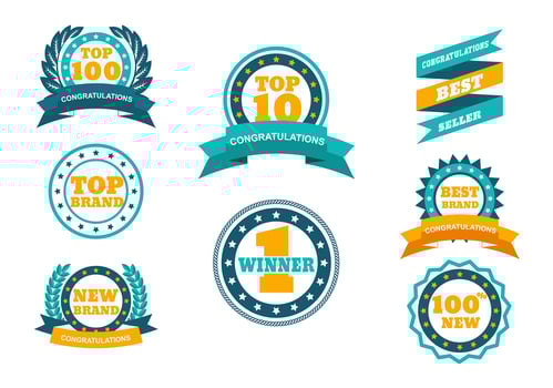 TOP Badge Vector Set