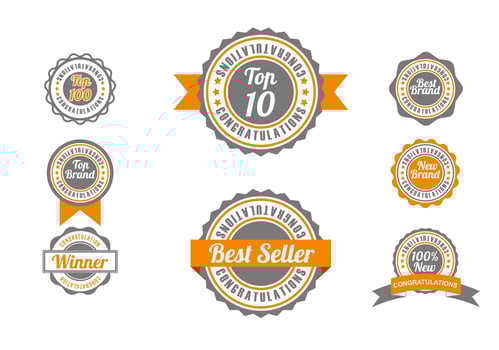 TOP Badge Vector Set