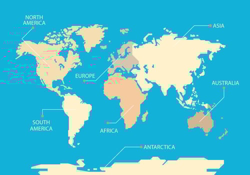 Mapa Mundi Blue Background Vector