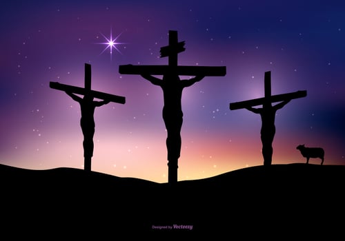 Jesus Crucifixion Illustration vector