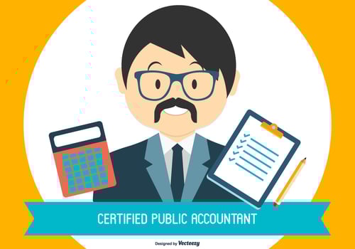 CPA - Certified Public Accountant Illustration vector