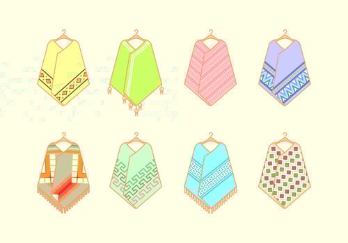 Hanging Poncho Free Vector