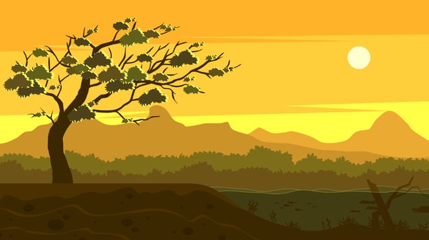 Gum Tree In The Wild Vector 