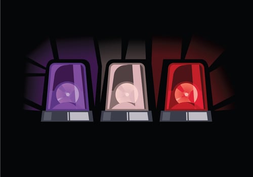 Police light illustration vector