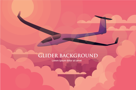 Glider Vector Illustration