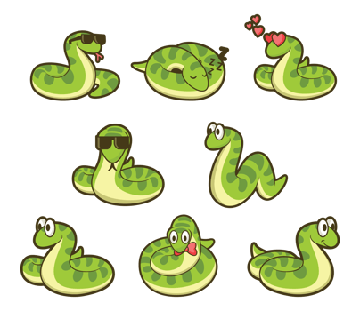 Anaconda Cartoon Vector