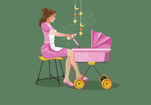 Retro Nanny Vector