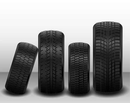 Vector Pneumatic Tire Set