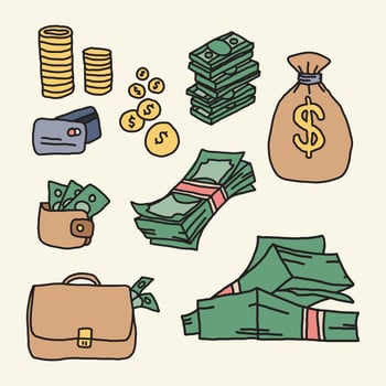 Super Colorful Sample Money vector
