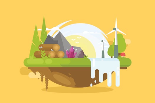Natural Resources Illustration vector