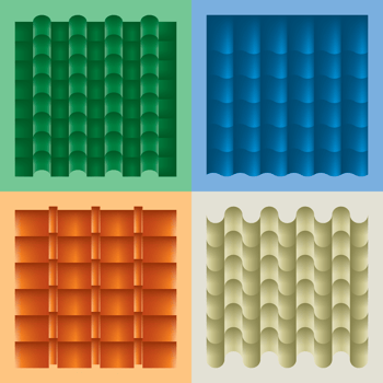 Roof Tile Material Vector