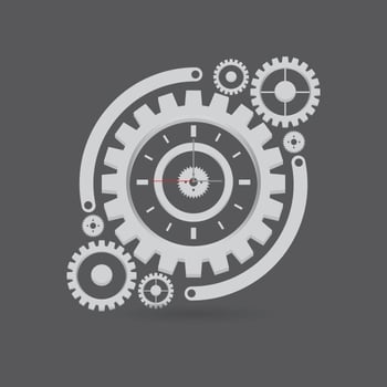 Gear Watch Parts Illustration vector