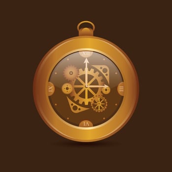 Vintage Watch Gear Parts Illustration vector